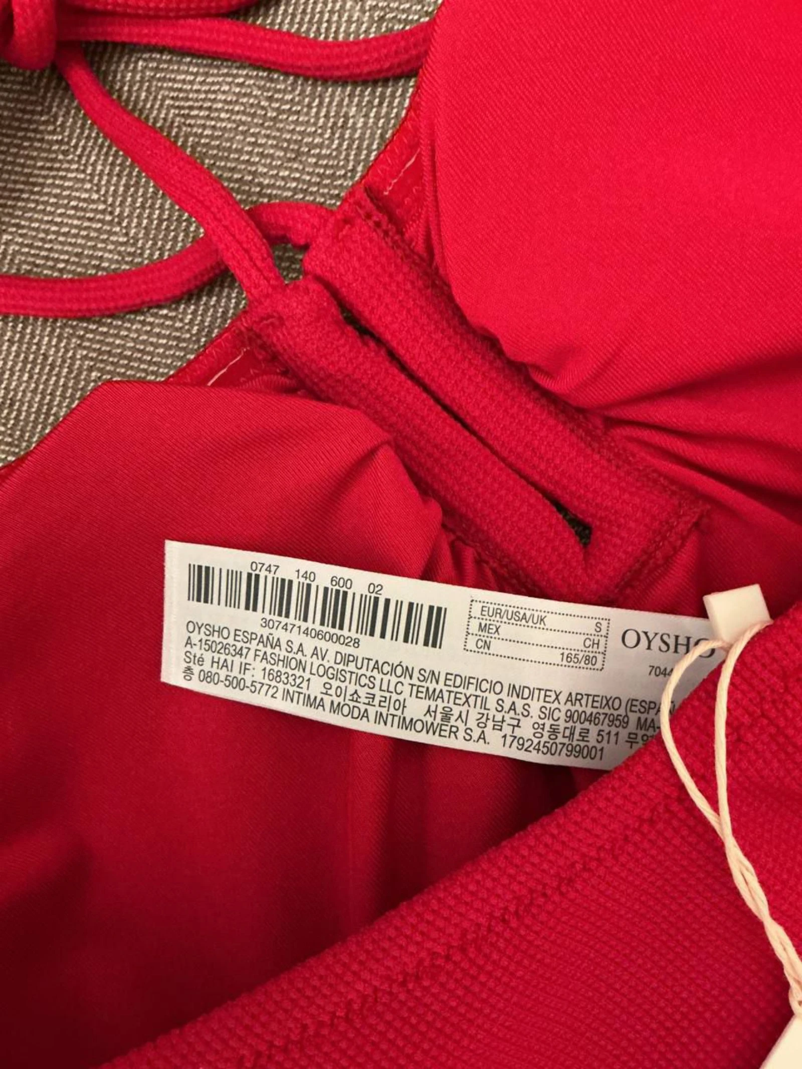 Maiô 1 Peça Feminino Oysho Vermelho Tamanho 36 – photo 9